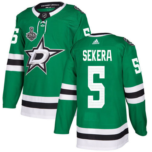 Adidas Men Dallas Stars #5 Andrej Sekera Green Home Authentic 2020 Stanley Cup Final Stitched NHL Jersey->dallas stars->NHL Jersey